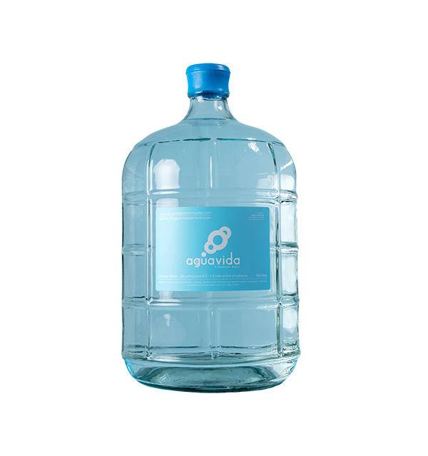 3 Gallon Glass Bottle: Premium Alkaline Water 7.0 - 8.0 pH Delivery